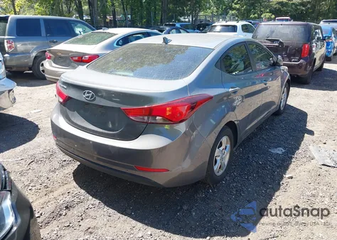 2014 Hyundai Elantra Se z USA, uszkodzony, nr VIN 5NPDH4AE6EH525263